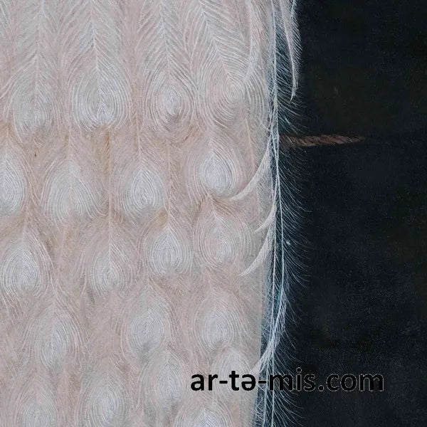 Albino Peacock (60in H x 30in W)