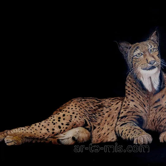 Smiling Lynx (40in H x 60in W)