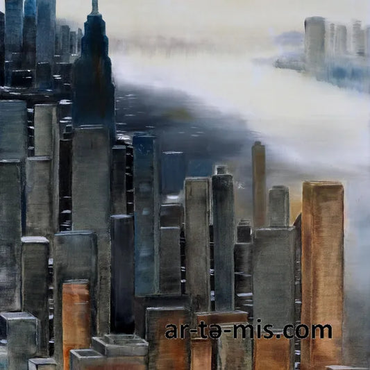 Foggy Midtown NYC (30in H x 24in W)