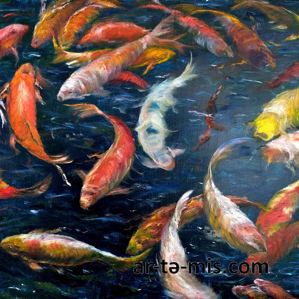 Koi Pond (24in H x 30in W)