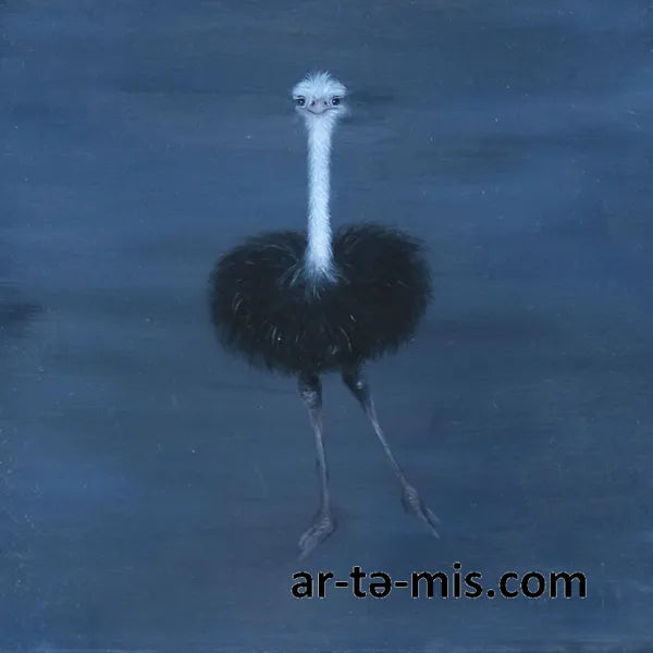 Ostrich (8in H x 8in W)