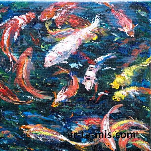 Koi Pond (8in H x 8in W)