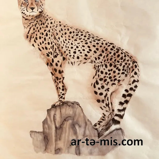 Scouting Cheetah (20in H x 16in W)