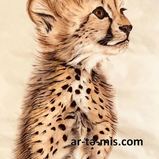 Baby Cheetah (20in H x 16in W)