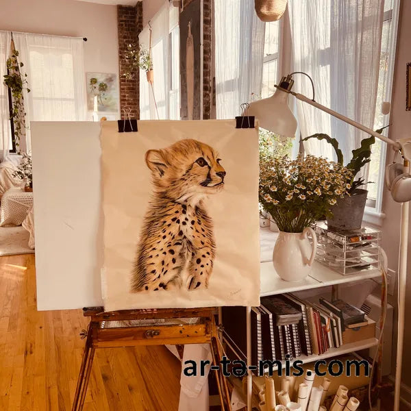 Baby Cheetah (20in H x 16in W)