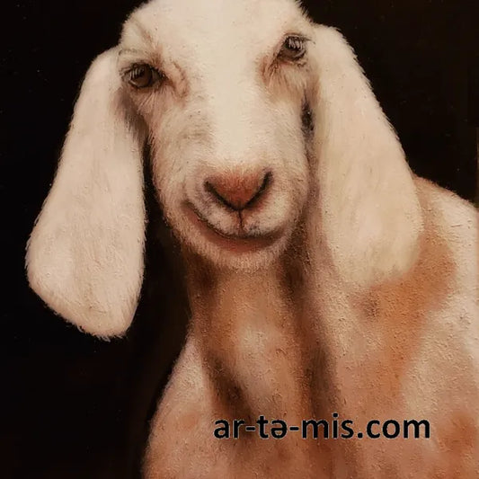 Mona Lisa Goat (7in H x 5in W)