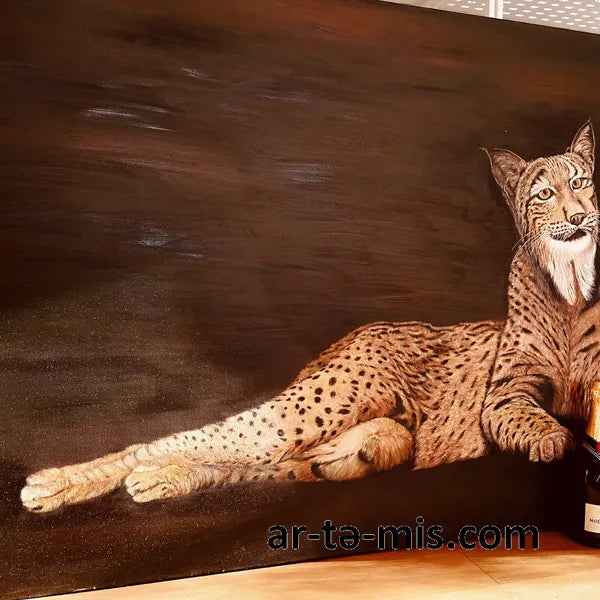 Smiling Lynx (40in H x 60in W)