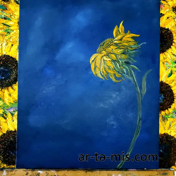 Single Sunflower (20in H x 16in W)