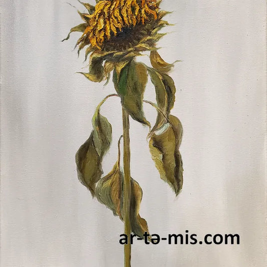 Lone Sunflower (20in H x 16in W)