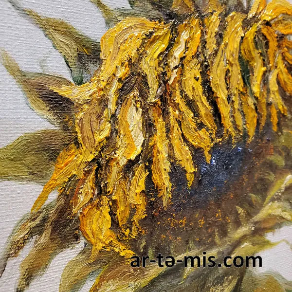 Lone Sunflower (20in H x 16in W)