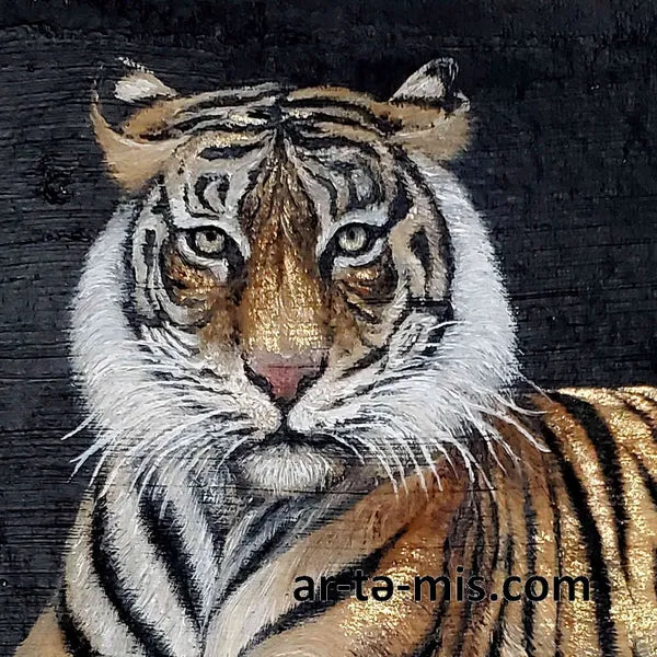 Imposing Tiger (7.5in H x 11in W)