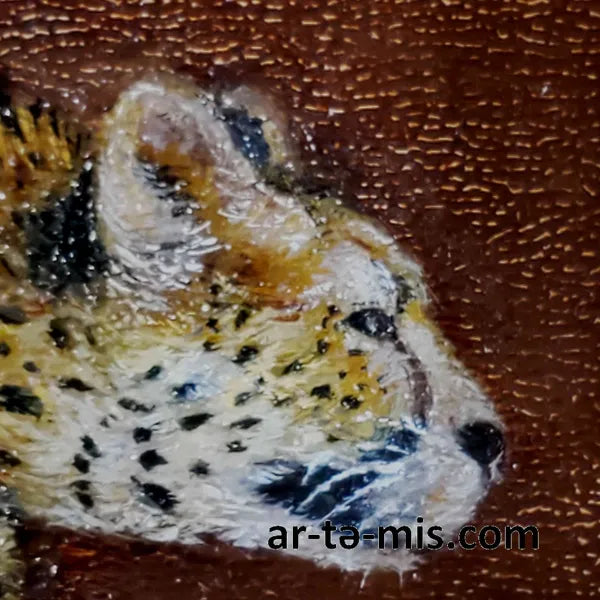 Flying Cheetah (6.25in H x 12in W)