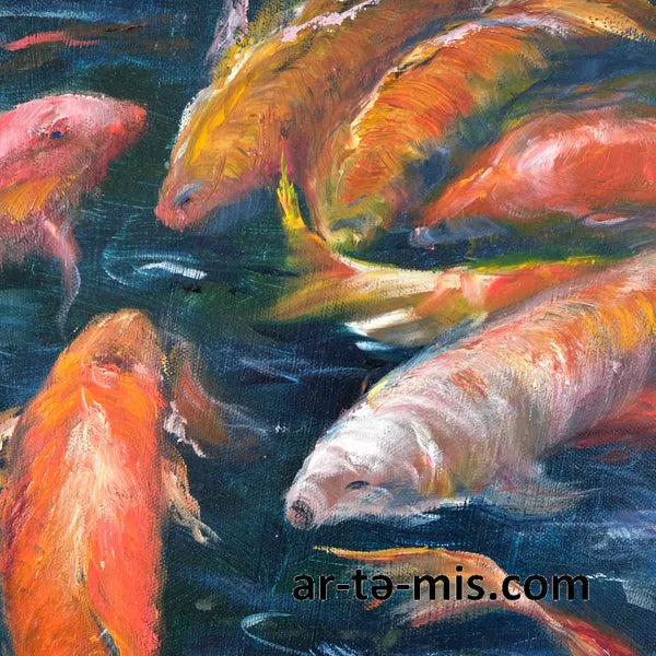 Koi Pond (24in H x 30in W)